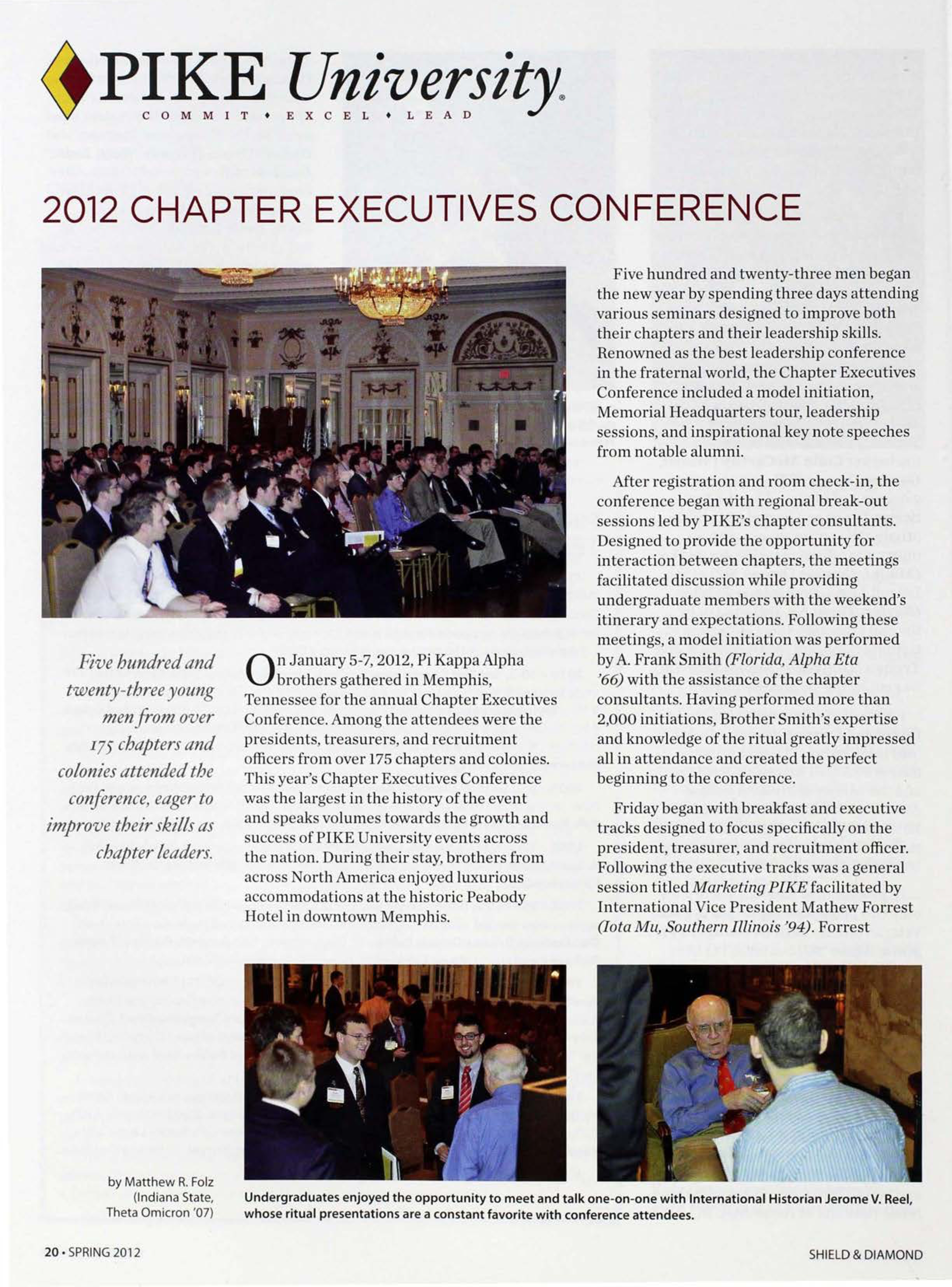 Pike University: 2012 Executive Conference, Spring 2012